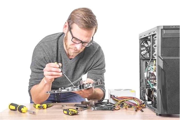 Tech Repair Specialist Troubleshooting and Fixing Devices for a Living